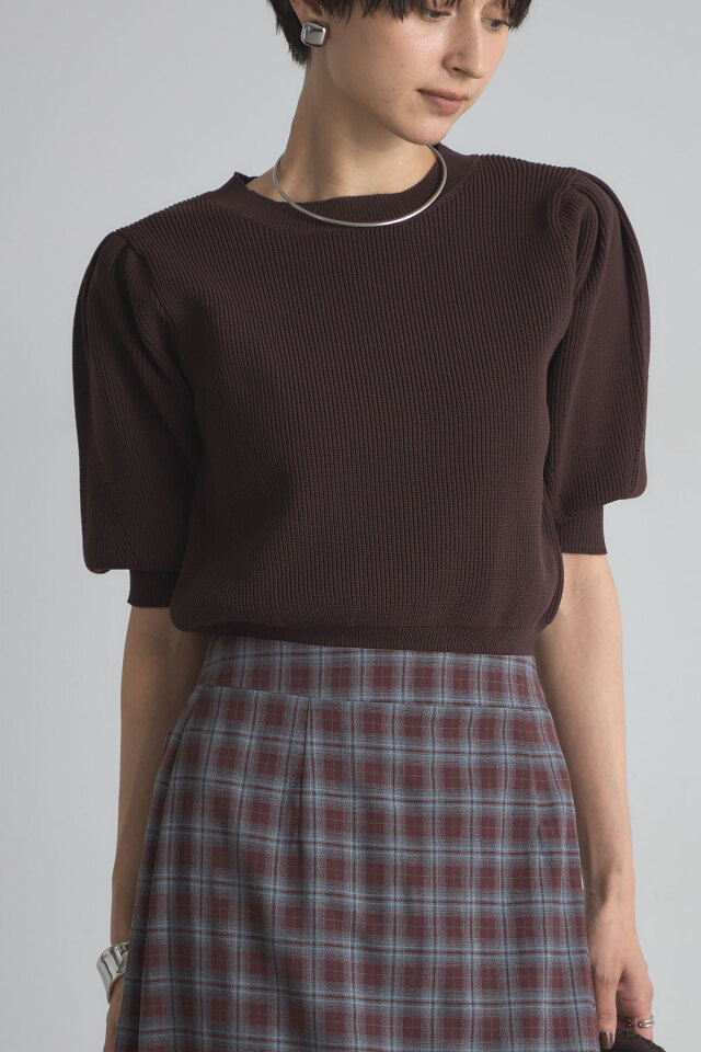 9月20日WEB限定再販！【LONG SELLER】ボリュームスリーブスポンジニット