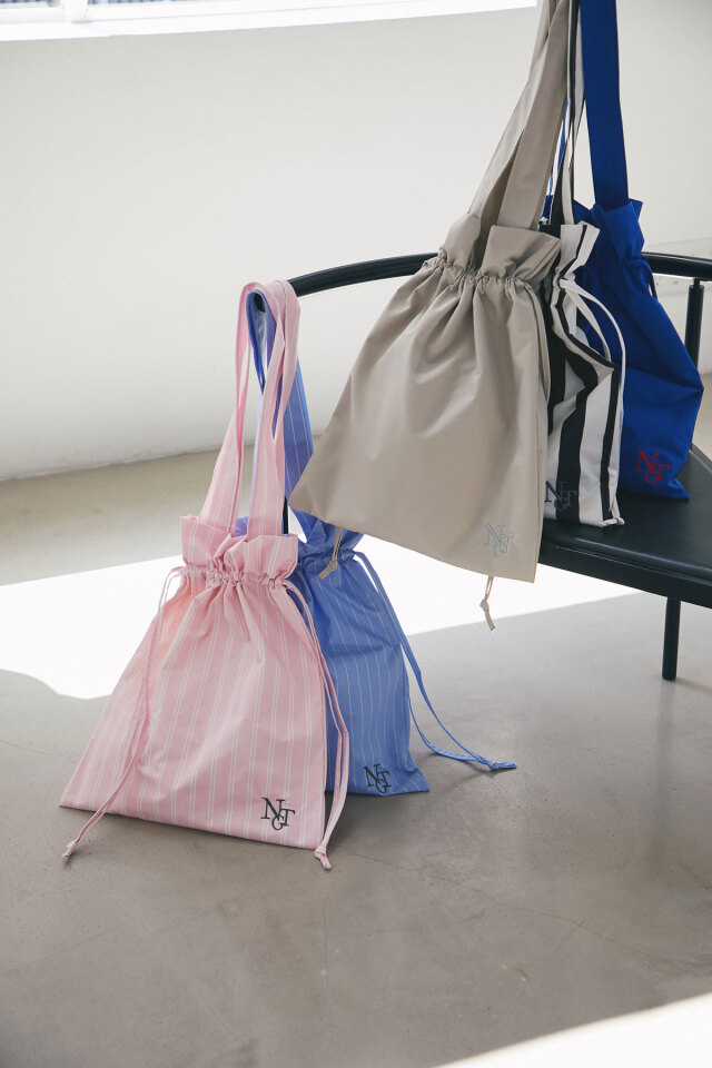 エンブロイダリー巾着トートバッグ