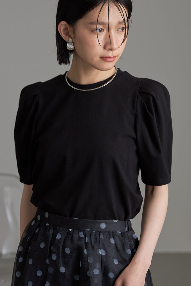 井桁弘恵さん着用】タックスリーブカットソー