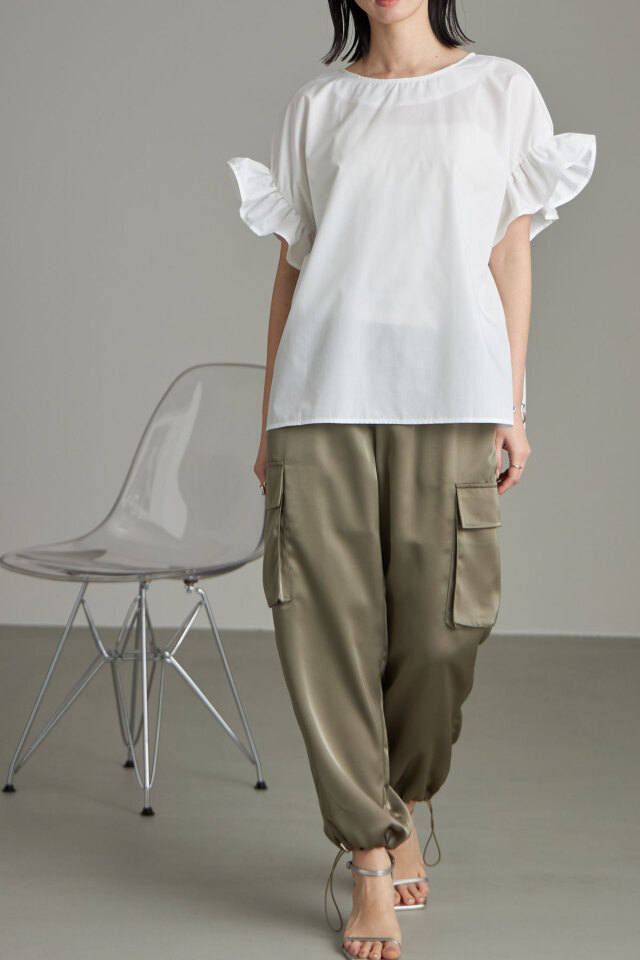 Soffitto｜前後2wayフリルブラウス | Rakuten Fashion(楽天