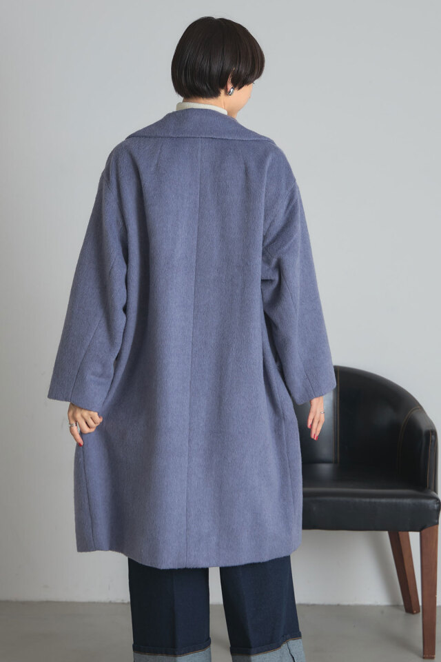 Deuxieme Classe ウール混　チェスターコート Deuxieme Classe コート チェスターコート ウールアンゴラリバー