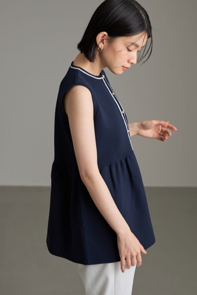 ◇エアーストレッチペプラムニット（5314170113