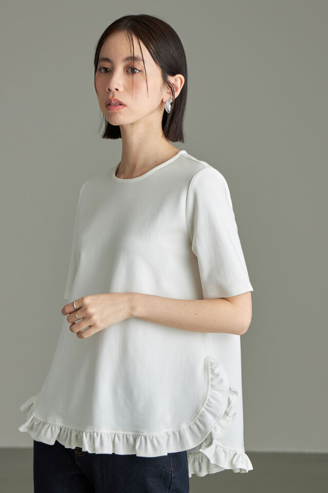 5月29日オフィシャルサイト限定再販！ヘムギャザーフリルTシャツ