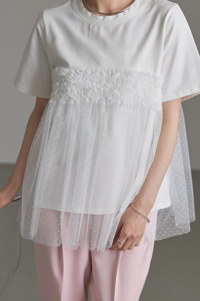 osharewalker シャツ レディース トップス 長袖 リボン シフォン