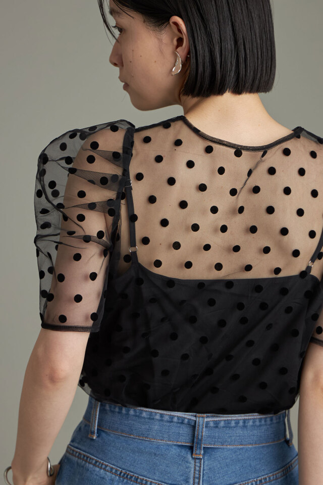 【今季完売】シアーウールレイヤリングトップス シアーウールレイヤリングトップス