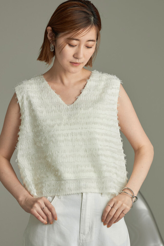 masamislipslikesuger様 ご予約品 神山まりあさん着用】セットアップ対応シャギージレ