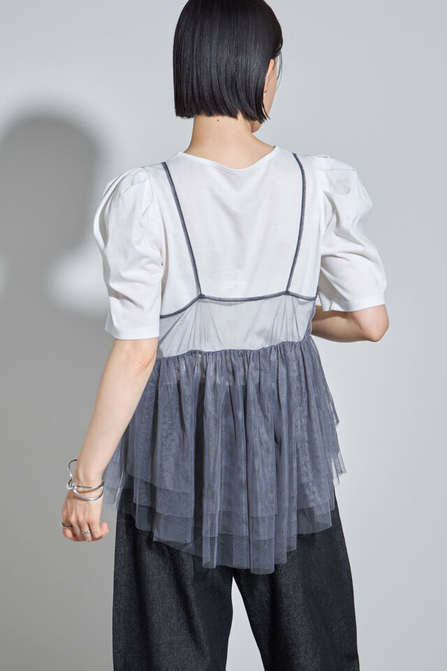 ♡♡(美品)ディーゼルチュニック☆☆ チュールキャミチュニックSET パワショルTシャツ