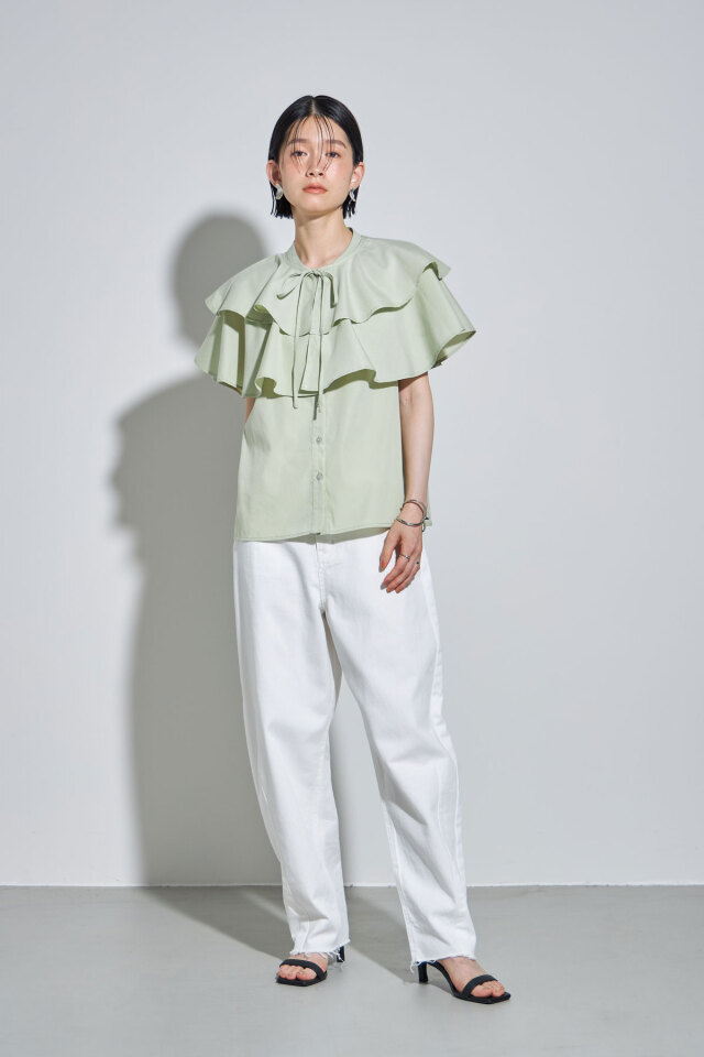 フリルカラーブラウス【取り外し可能】