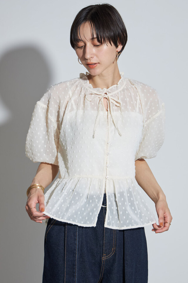 楊柳リボンブラウス archives｜シアー楊柳リボンブラウス | Rakuten Fashion(楽天