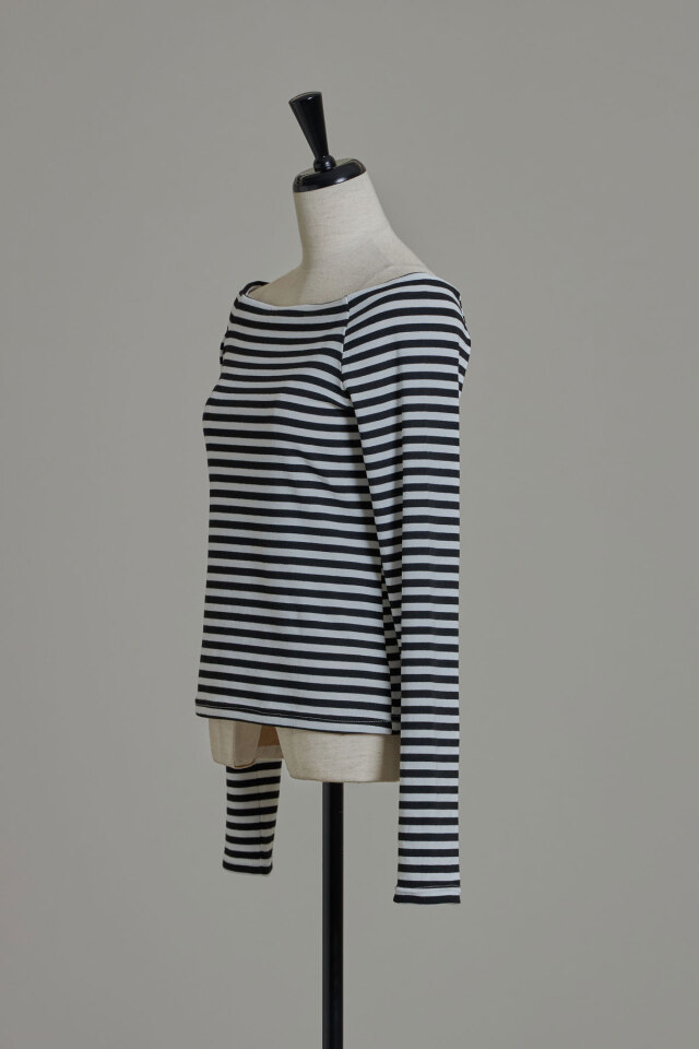 オフショルボーダーカットソー