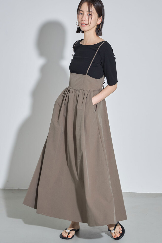 8/23オフィシャル限定少量再販！バックリボンキャミワンピース＊少量の在庫確保による再販売の為、返品/交換は出来かねる場合がございます。予めご了承ください。＊