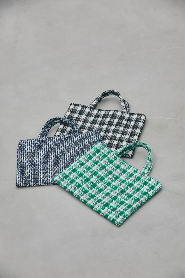 【SALE】ファンシーツイードトートバッグ＊SALE品につき返品/交換/注文確定後の変更キャンセル不可＊