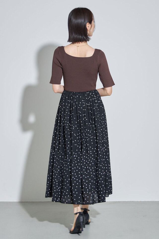 新品タグ付　ワンピース　デッドストック　ニーナミュウ　シアー　ドッキング 新品タグ付 ワンピース デッドストック ニーナミュウ シアー