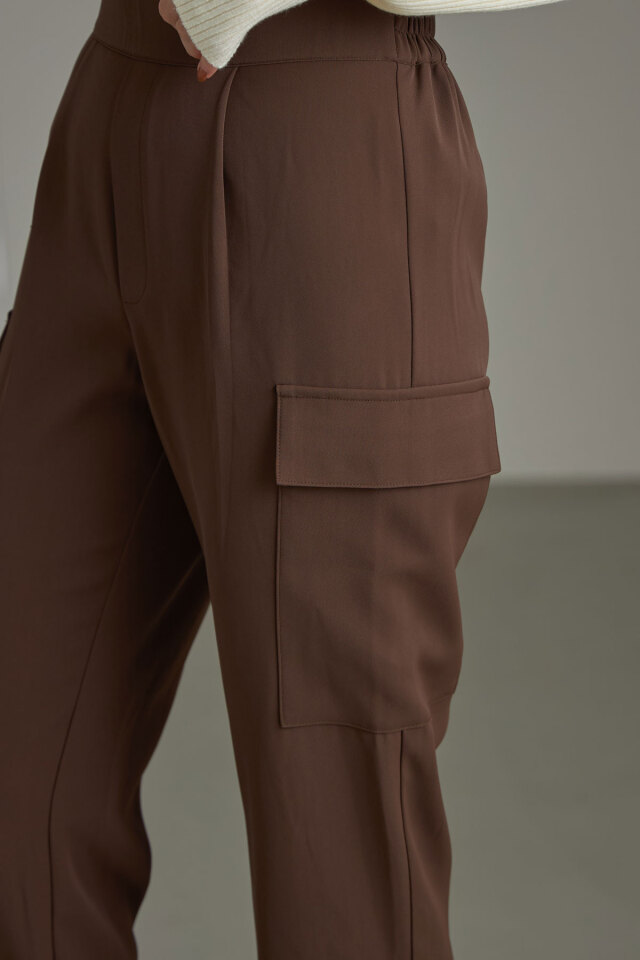 2色 パンツ ジョガーパンツ ルーズドレープカジュアルパンツ SERACE カーゴパンツ 「SERACE」Loose drape/denim wide slacks