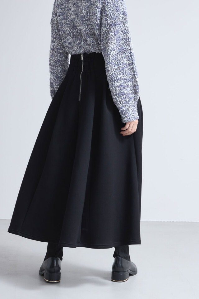 dahl'iaダリア ロングスカート ユナイテッドアローズ ホイルタック フレア UNITED ARROWS ＜dahl'ia＞タック フレアスカート