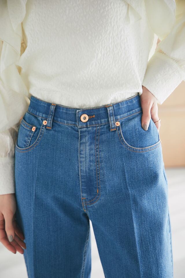 h*a様 レンジラムex sar ストレッチストレートデニムパンツ