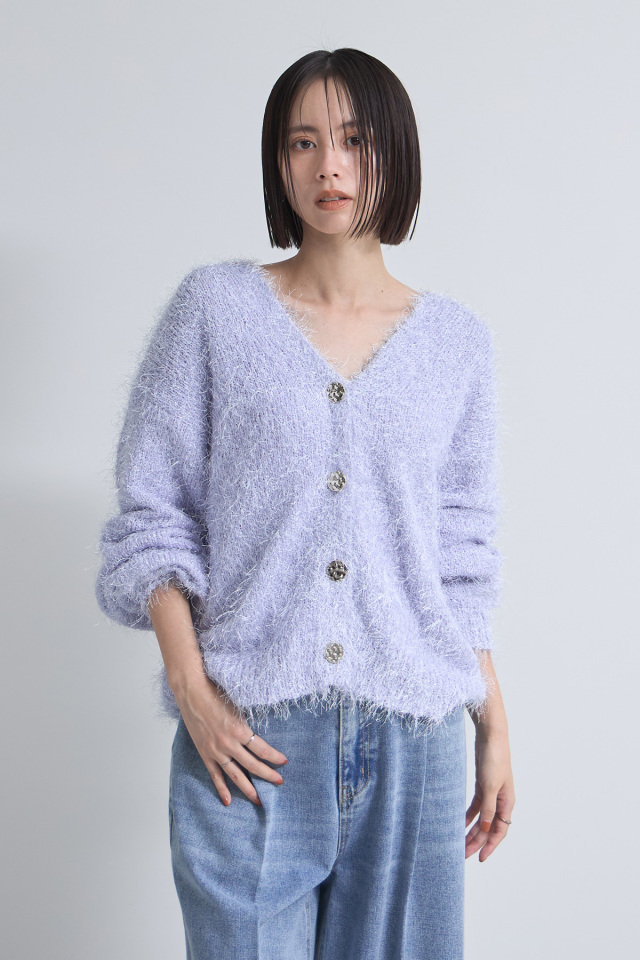 東原亜希さん着用】フラッフィーフェザーカーディガン