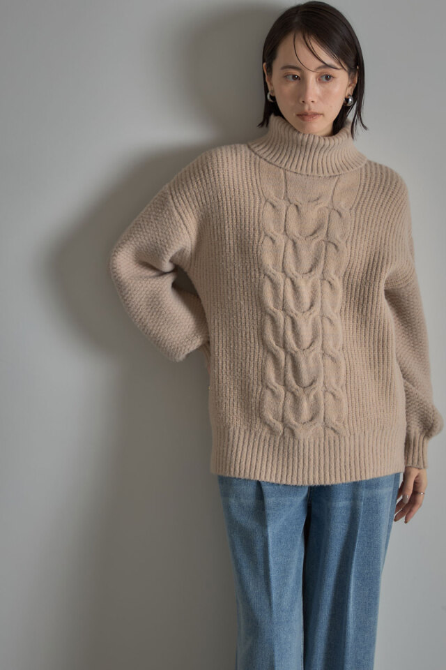 IENA（イエナ）の「バックリボンケーブルプルオーバー◇（ニット/セーター）」 - WEAR