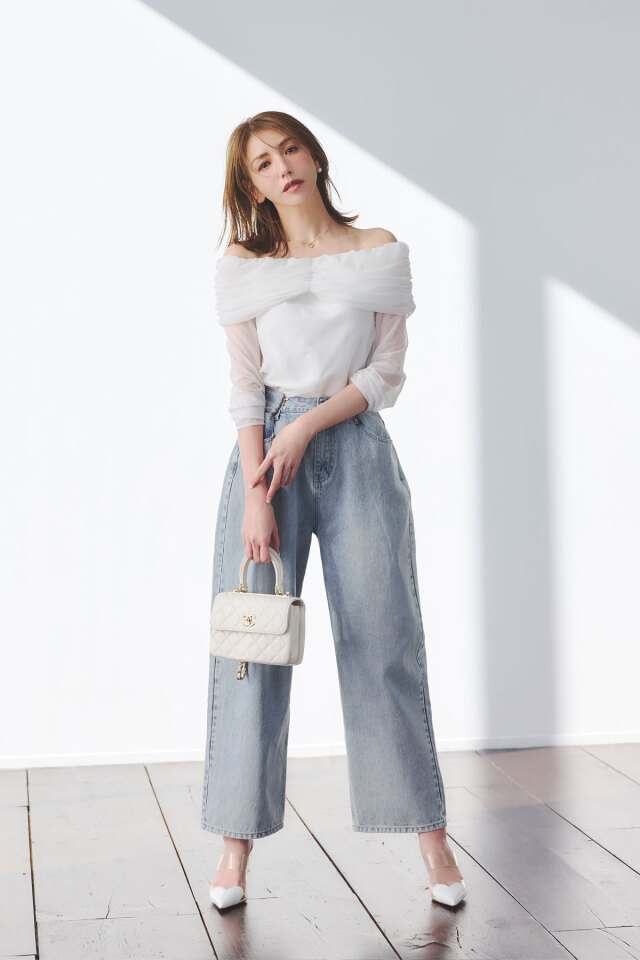 アリシア/タックデニム タックデニムパンツ | ANGELINA - agua.nagoya