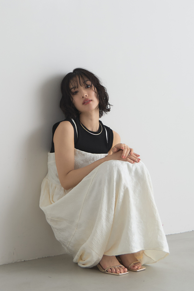 リーフジャガードコクーンキャミワンピース