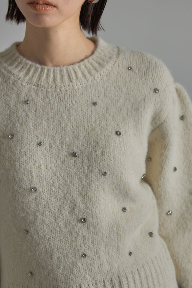 exp_2010様 リクエスト 3点 まとめ商品 ランダムビジュー起毛ニットプルオーバー