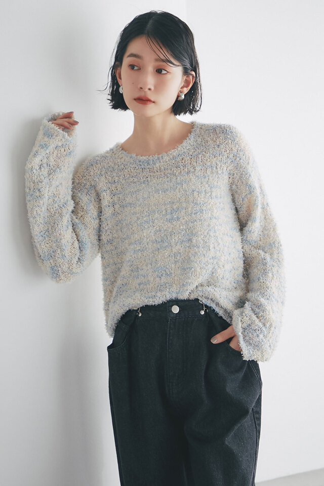 即完売♥︎ ペーパーヤーンニットプルオーバー ペーパーヤーンニットプルオーバー