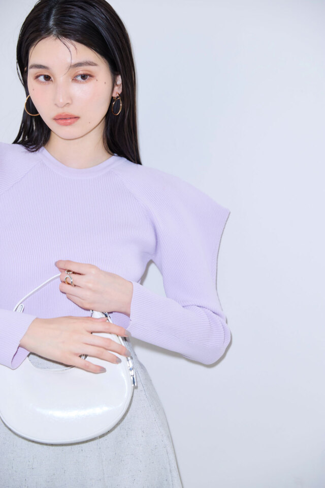 ポイントスリーブニットプルオーバー