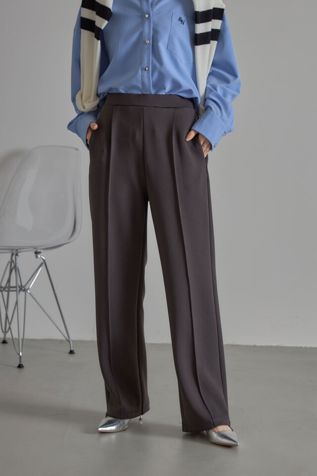 サイドラインストレートカットパンツ