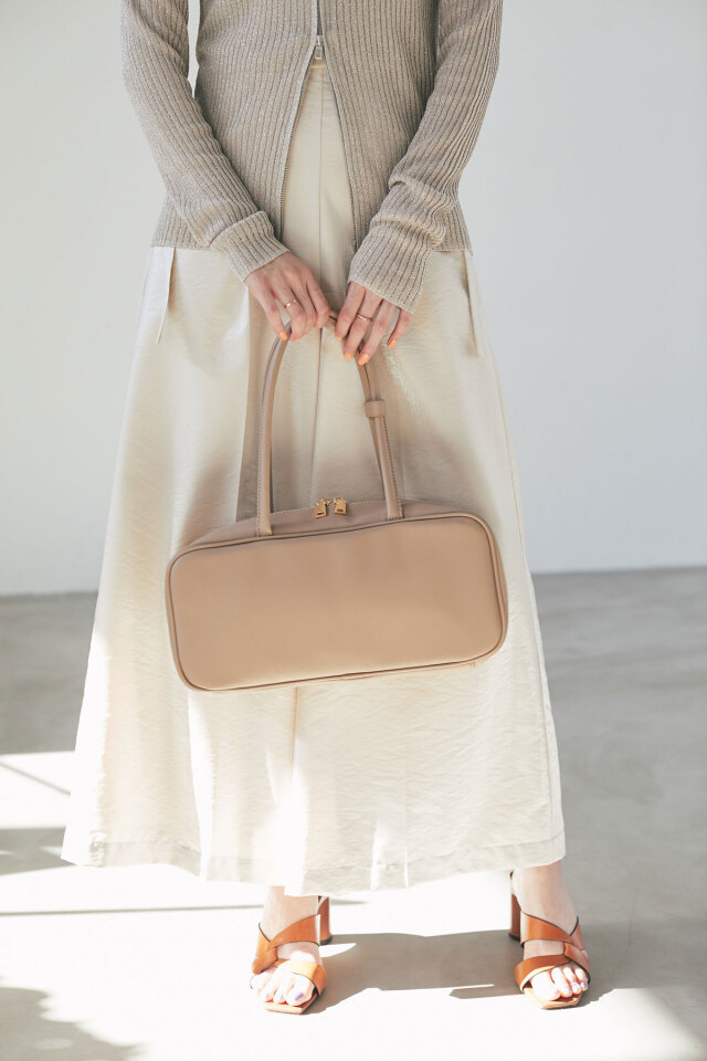 神山まりあさん着用】スクエアボストンバッグ