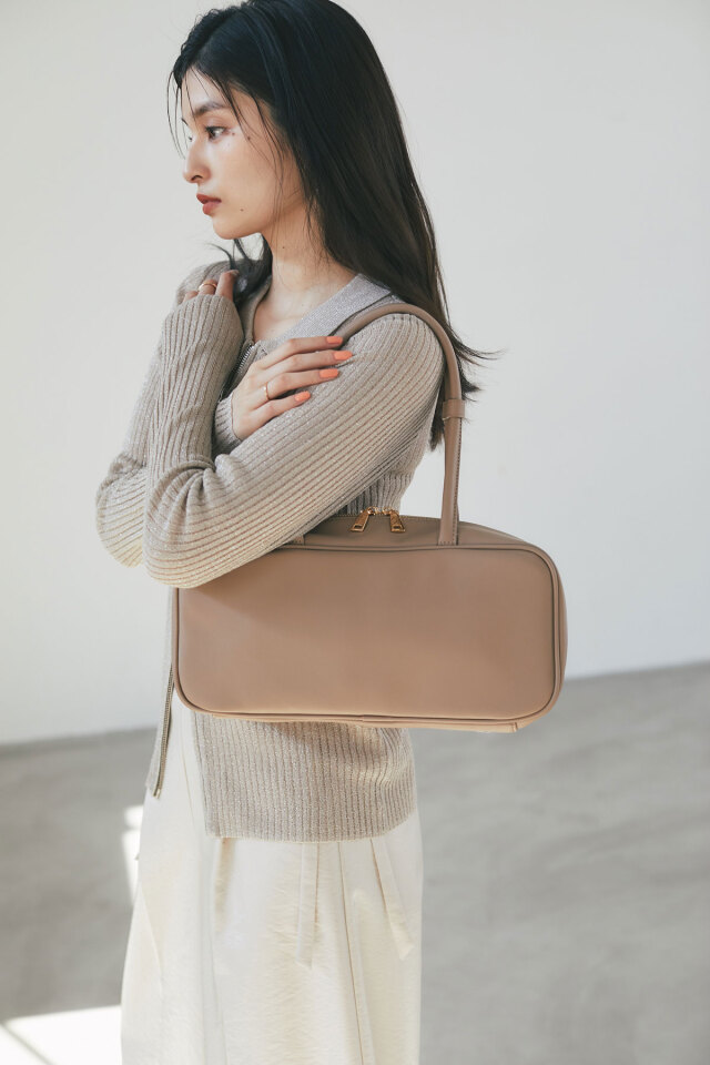 神山まりあさん着用】スクエアボストンバッグ