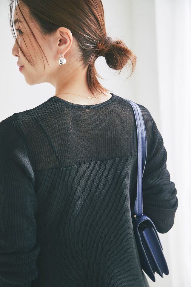 マシェリコラボ】ビスチェ切替ニットチュニック