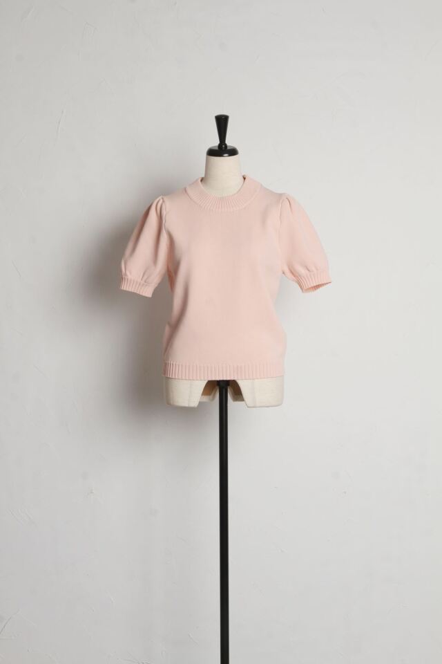 マシェリコラボ】半袖パフスリーブニット