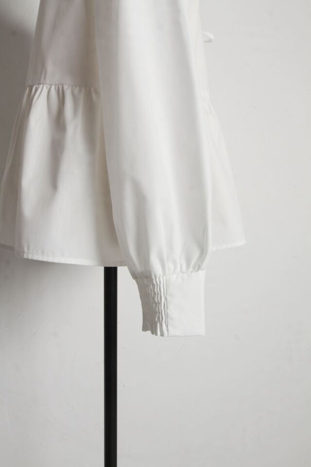 マシェリコラボ】前後2WAYリボンペプラムブラウス