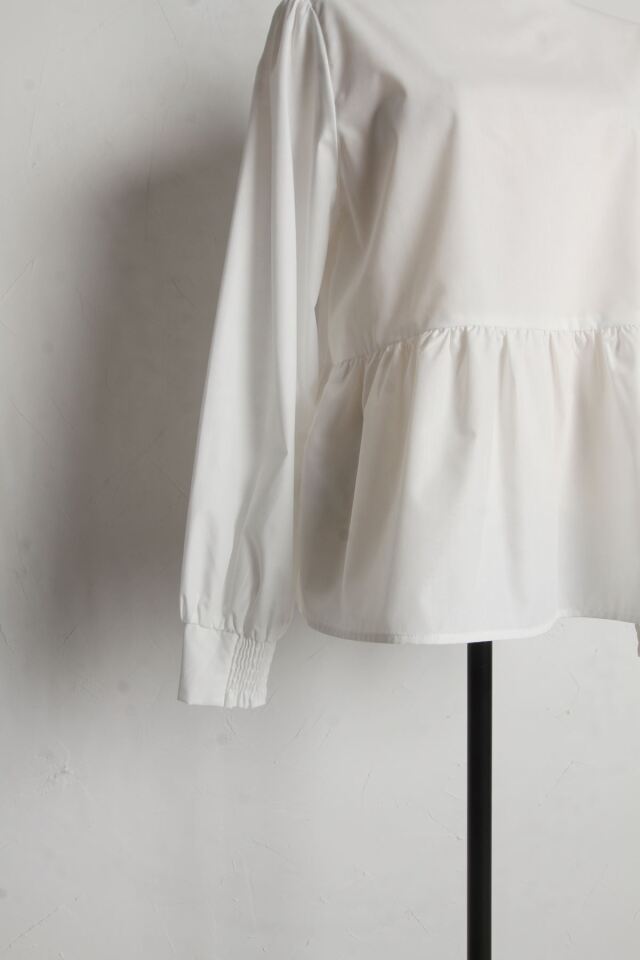 マシェリコラボ】前後2WAYリボンペプラムブラウス