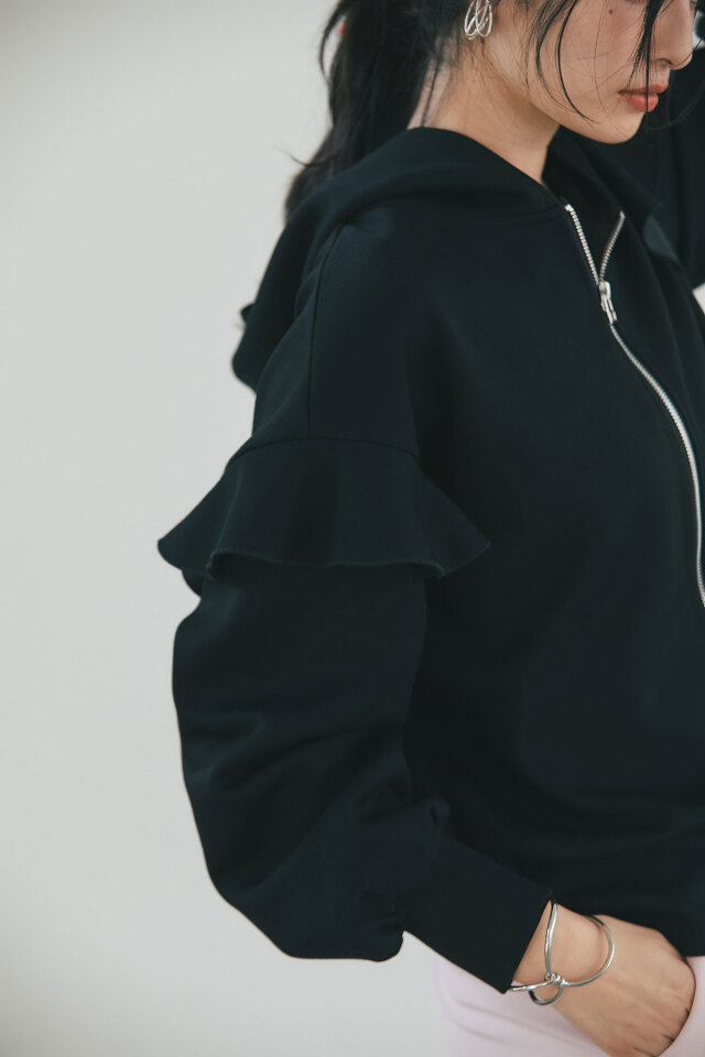 Walter vanbeirendonck ジャケット ボンディングフリルパーカー