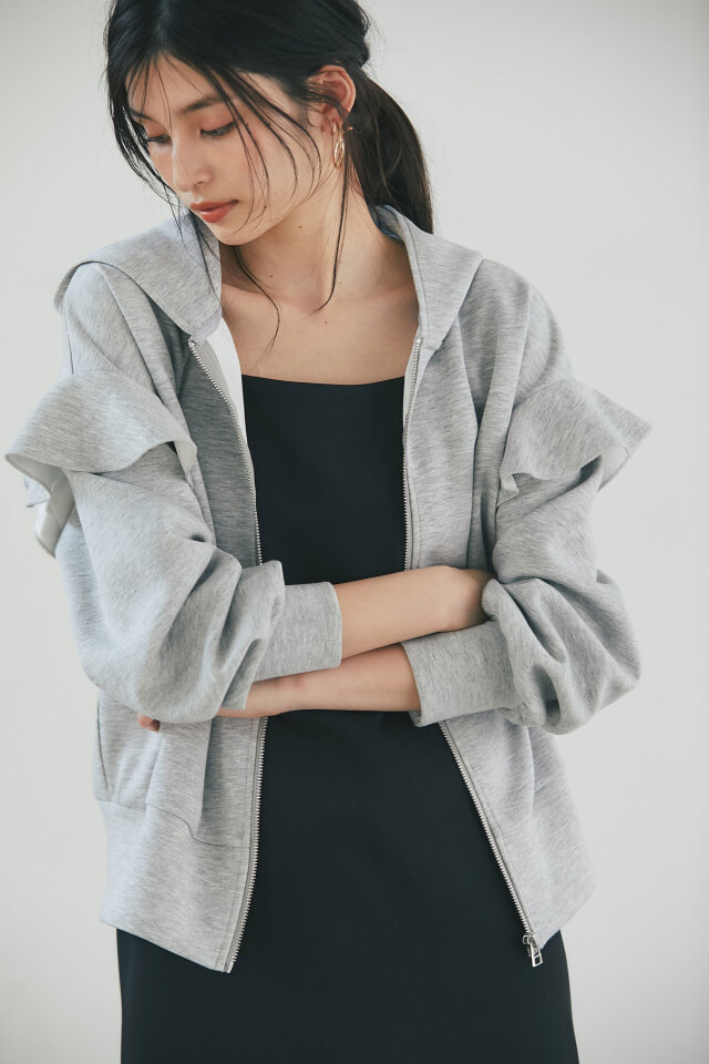 innerwood オーダーメイド品 2019年製作 ボンディングフリルパーカー