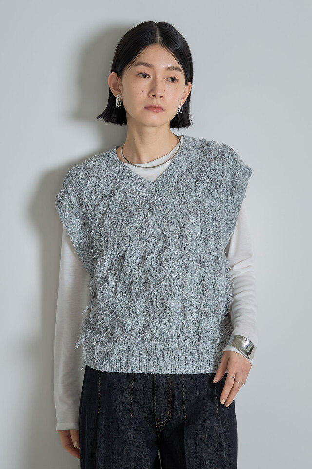 新品　2025 フリンジＶネックベスト フリンジVネックベスト