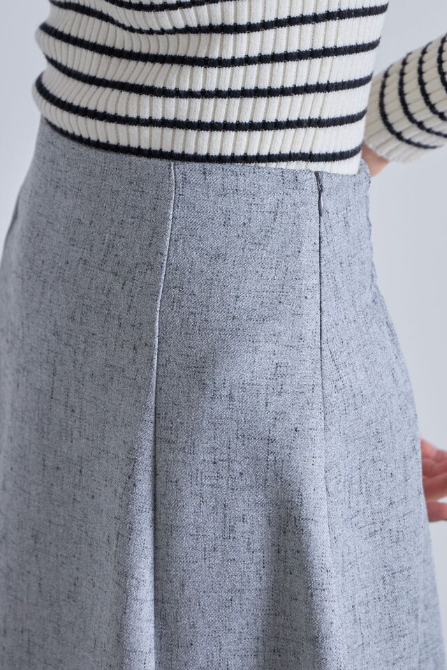 ツイードフレアスカート