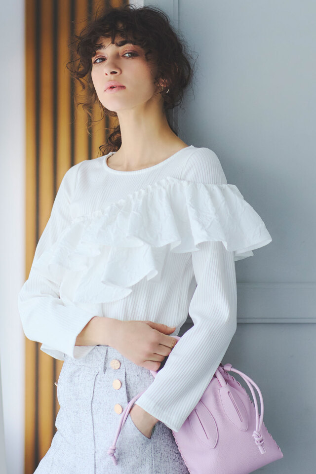 【2025  SALE！】レイヤードライクリブプルオーバー＊SALE品につき返品/交換/注文確定後の変更キャンセル不可＊