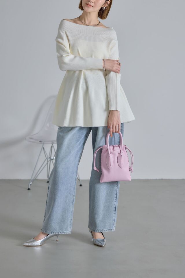 MA*RS オフショルニット スカパン 2点セット フリーサイズ オフショルペプラムスポンジニット