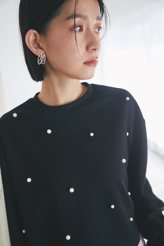 パールクロップドTシャツ