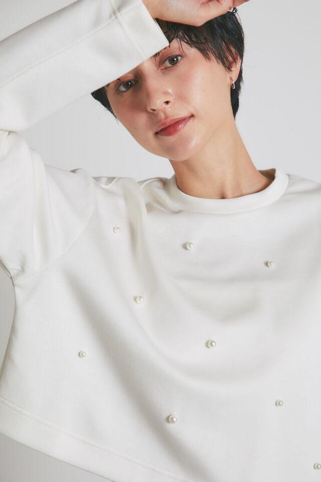 パールクロップドTシャツ