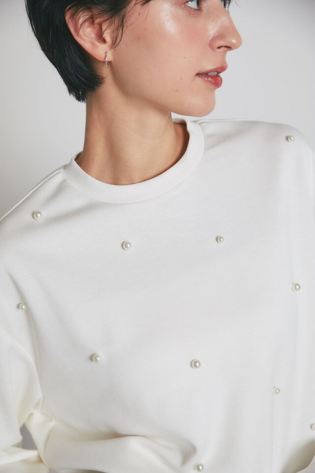 パールクロップドTシャツ