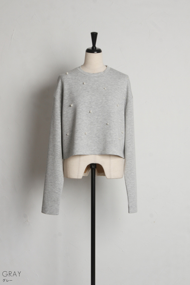 パールクロップドTシャツ