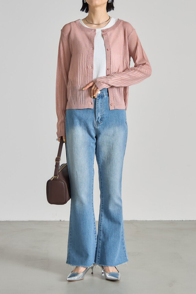 CELINE セミフレア デニムパンツ CELINE - 美品 セリーヌ CELINE パンツ デニムパンツ ジーンズ