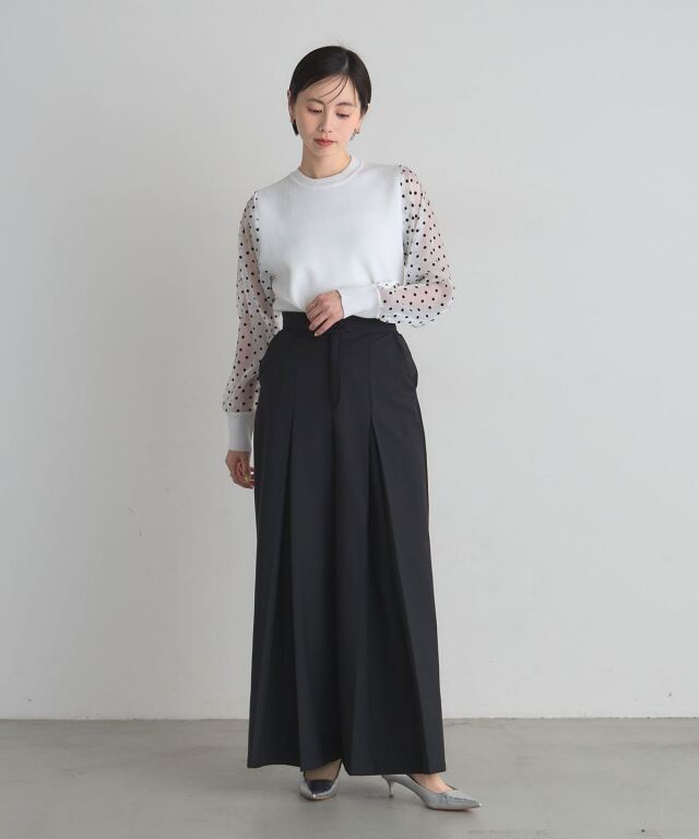 ☆限定品☆ドット柄  スライ☆ SLY（スライ） ワンピース MICHI x SLY SIDE GATHER S/OP ミチスライ