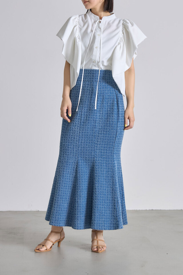 ボリュームスリーブリボンブラウス