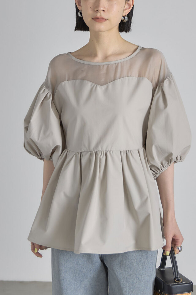 ボリュースリーブブラウス