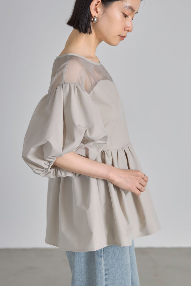 ボリュースリーブブラウス
