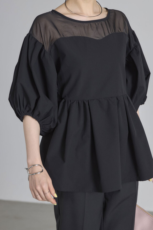 ボリュースリーブブラウス